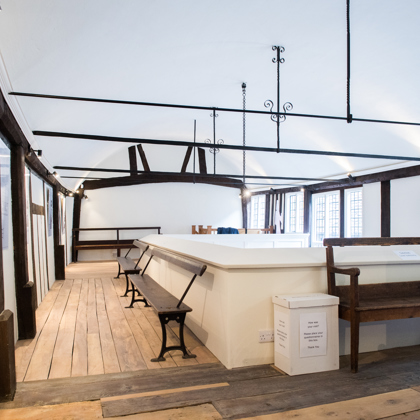 the galleried landing at the Old Baptist Chapel - Jack Boskett