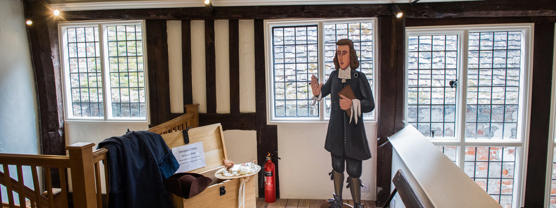 a little room with wooden timbers Old Baptist Chapel - Jack Boskett